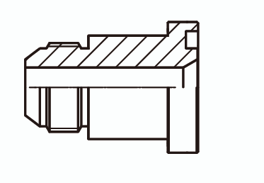 Адаптер проходной Ш - Ф ISO 6162 - 1