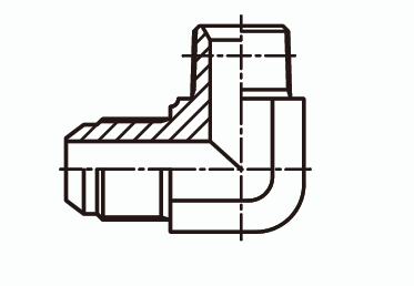 Адаптер угловой 90° Ш - Ш