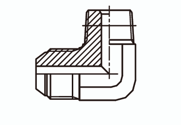 Адаптер угловой 90° Ш - Ш