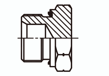 Заглушка (пробка) под накидной ключ с уплотнительным кольцом