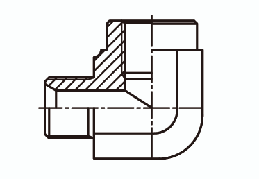 Адаптер угловой 90° Ш - Г