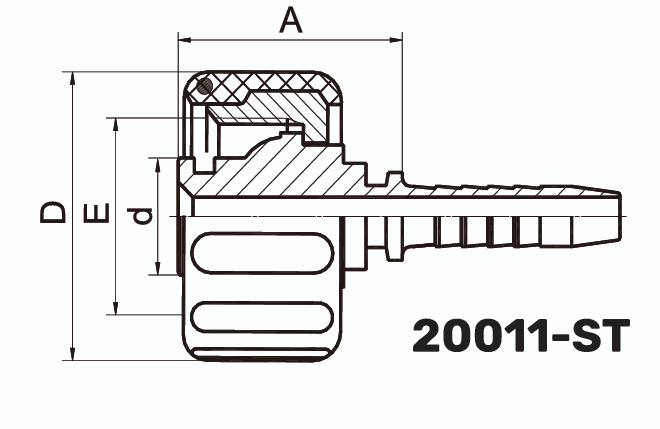 Фитинг для авт0Mоек Karher Пластикая гайка 0° DN 10