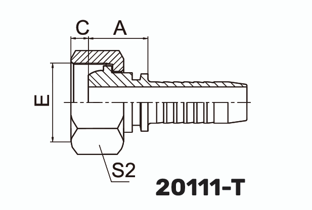 Фитинг DK Гайка 0° DN 22
