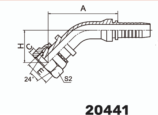 Фитинг DKOL Гайка 45° DN 6