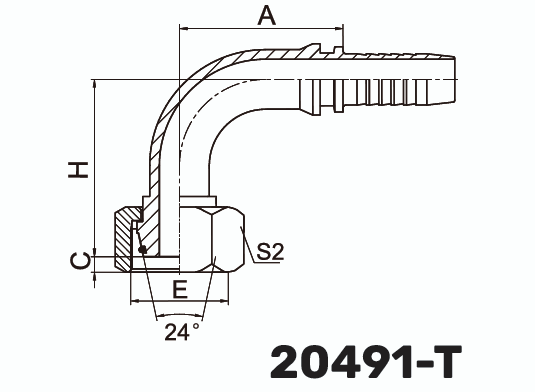 Фитинг DKOL Гайка 90° DN 16
