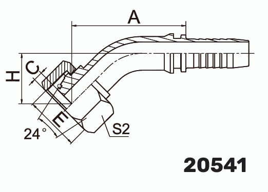 Фитинг DKOS Гайка 45° DN 25