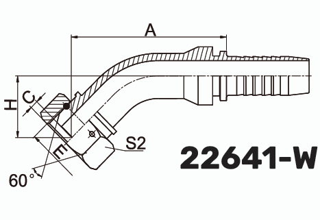 Фитинг BSP Гайка 45° DN 38