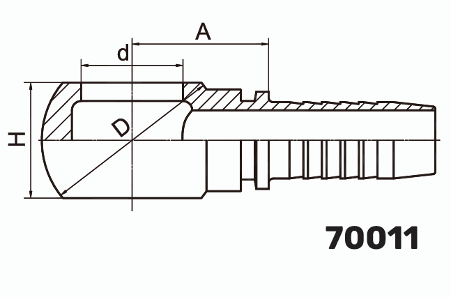 Фитинг BANJO 0° DN 10