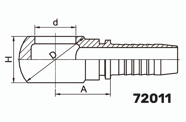 Фитинг BANJO 0° DN 10