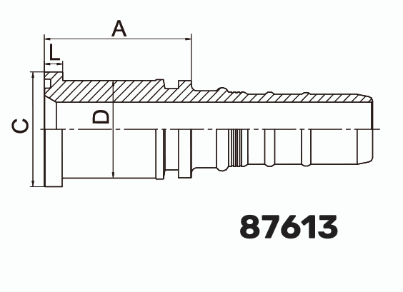 Фитинг фланцевый SF (SFS) Interlock на 6000PSI 0° DN 32