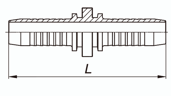 Двусторонний коннектор DN 10
